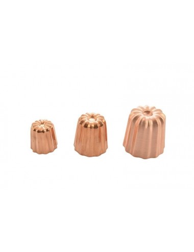 TINNED COPPER CANNELE MOLD