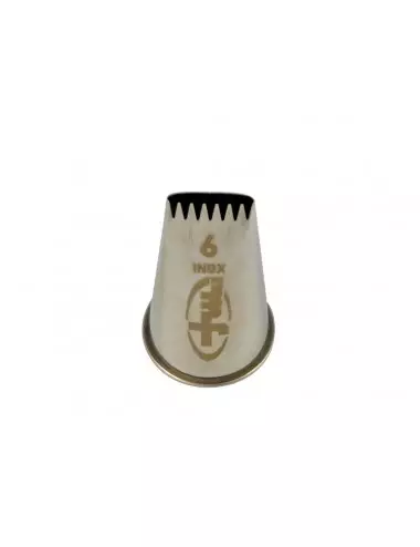 LOG NOZZLE WITH TEETH - STAINLESS STEEL