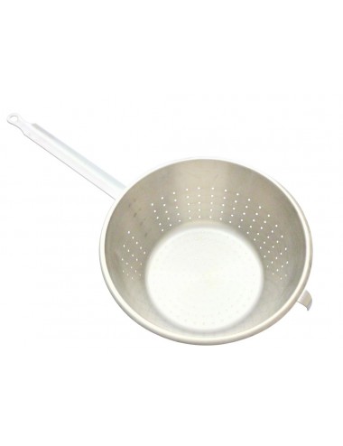 STAINLESS STEEL STRAINER WITH HANDLE AND HOOK