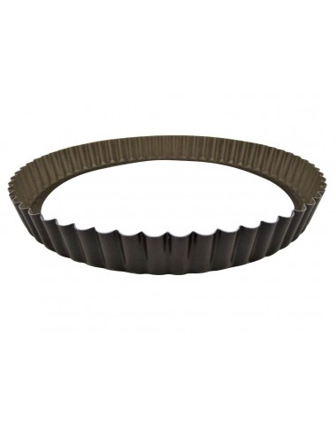 ROUND FLUTED TART MOULD - LOOSE BOTTOM - NON-STICK