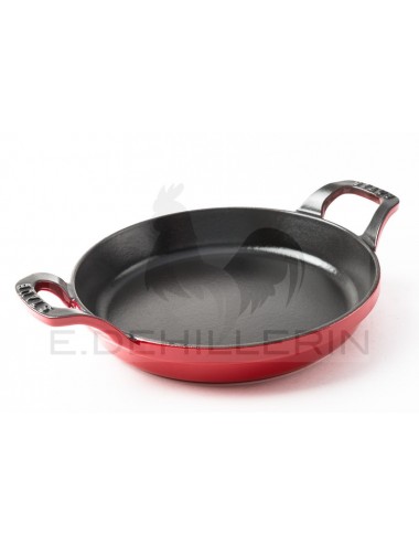 ROUND HOT PLATE IN CAST IRON D20 BLACK - STAUB-COOKING UTENSIL