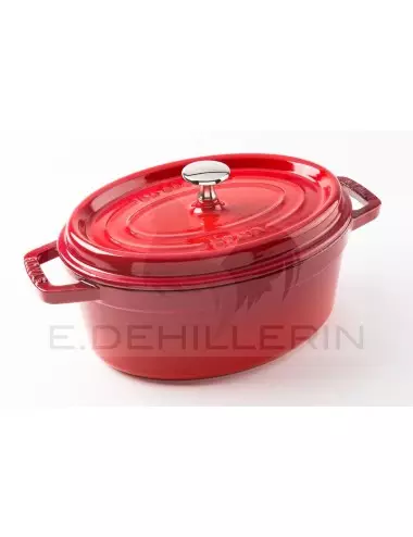 OVAL COCOTTE IN CAST IRON RED-STAUB-COOKING UTENSIL Choix longueur